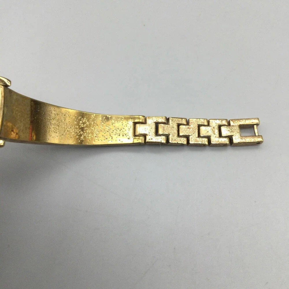 Armitron 755383GP Womens Watch 24mm Gold Tone Diamond New Battery 6.25